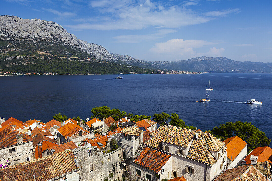 View From Korcula Island; Korcula, Croatia