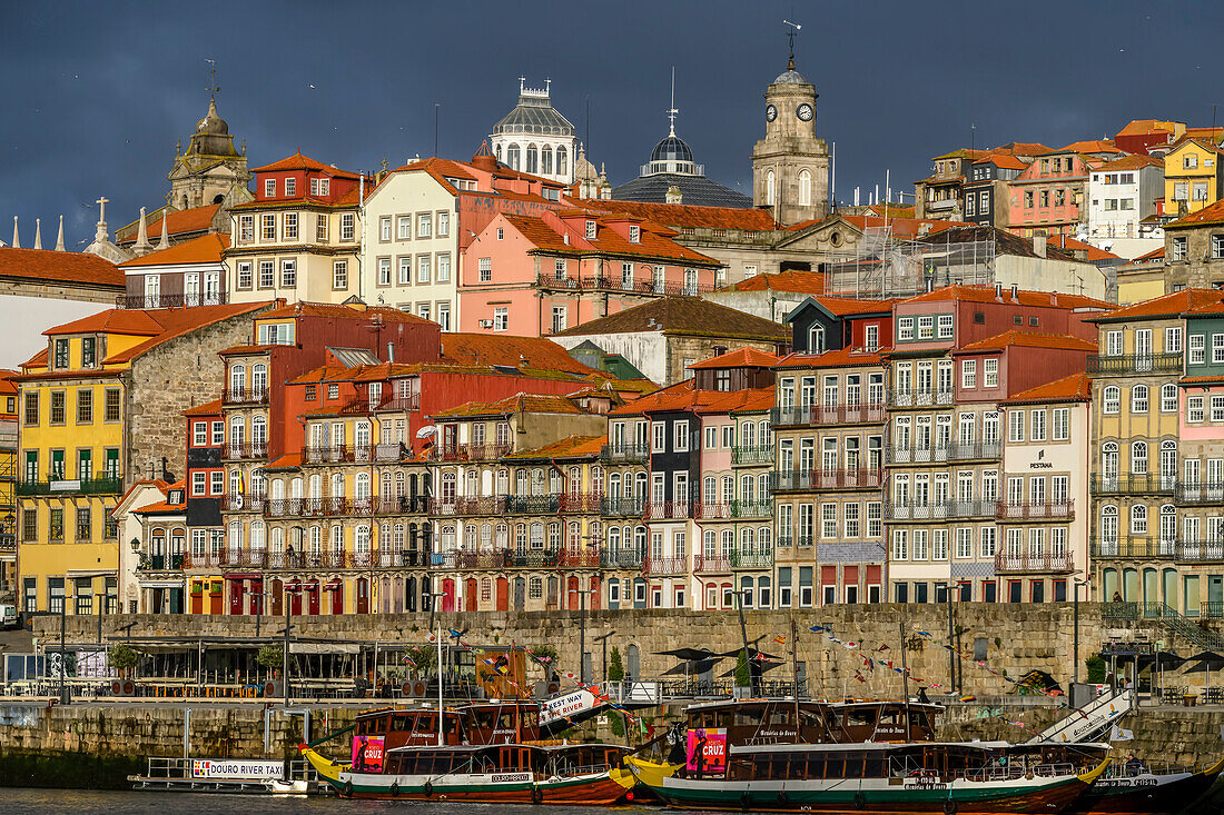 Porto's riverside quarter; Ribeira, Porto, Portugal