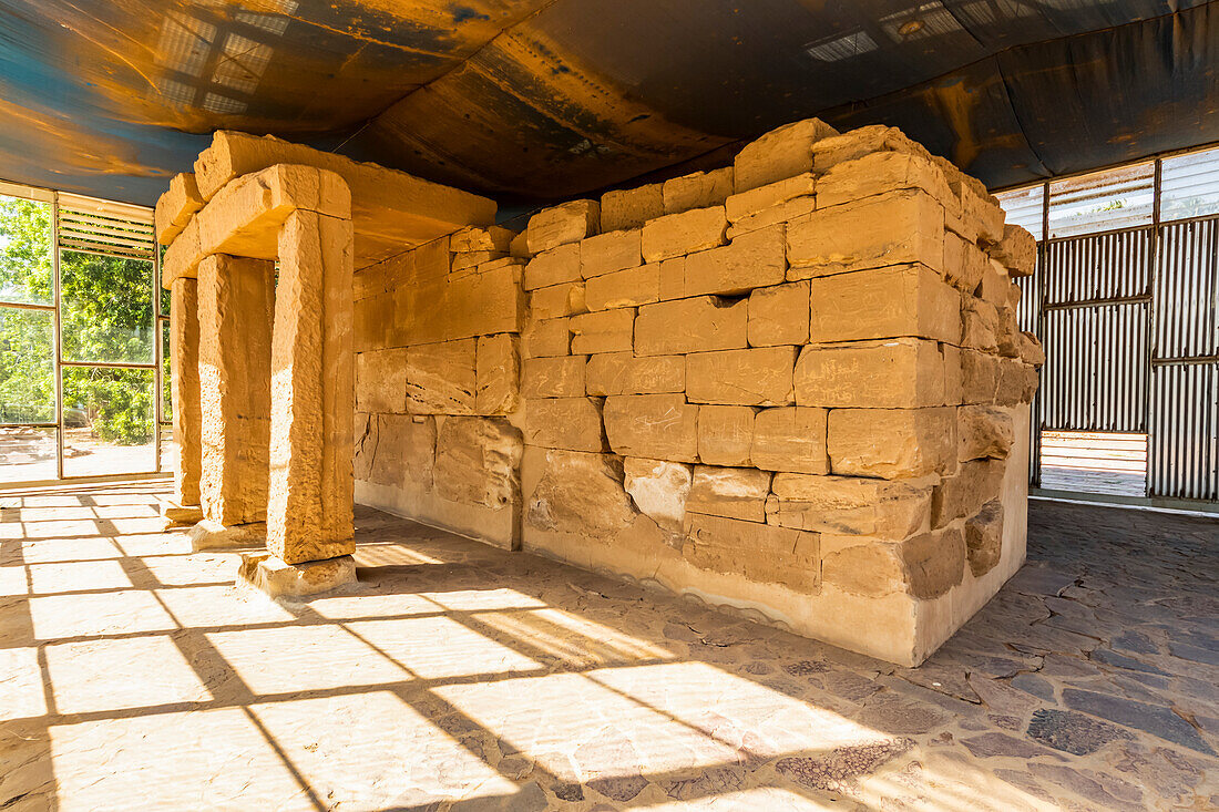 Tempel von Semna-West, ausgestellt im Nationalmuseum des Sudan; Khartum, Khartum, Sudan