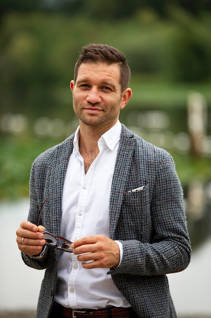 Portrait of a businessman; Vancouver, British Columbia, Canada