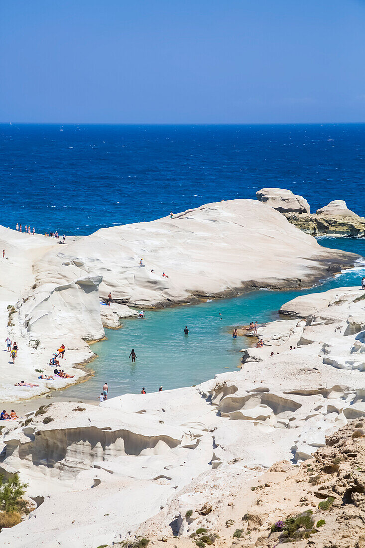 Sarakiniko-Strand; Insel Milos, Kykladen, Griechenland