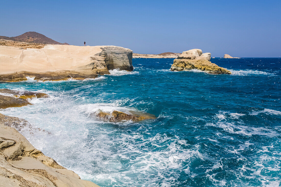 Sarakiniko-Strand; Milos-Insel, Kykladen, Griechenland