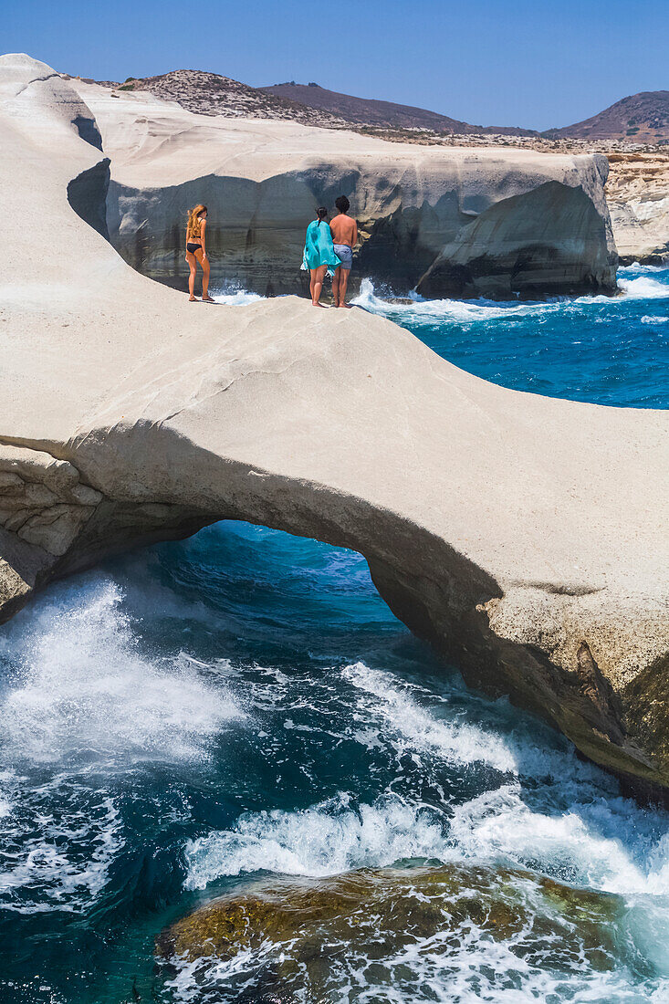 Sarakiniko-Strand; Insel Milos, Kykladen, Griechenland