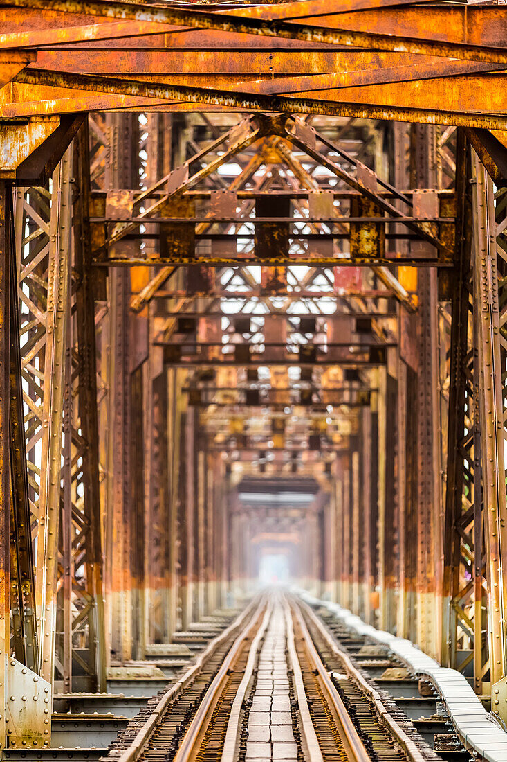 Long Bien-Brücke; Hanoi, Vietnam