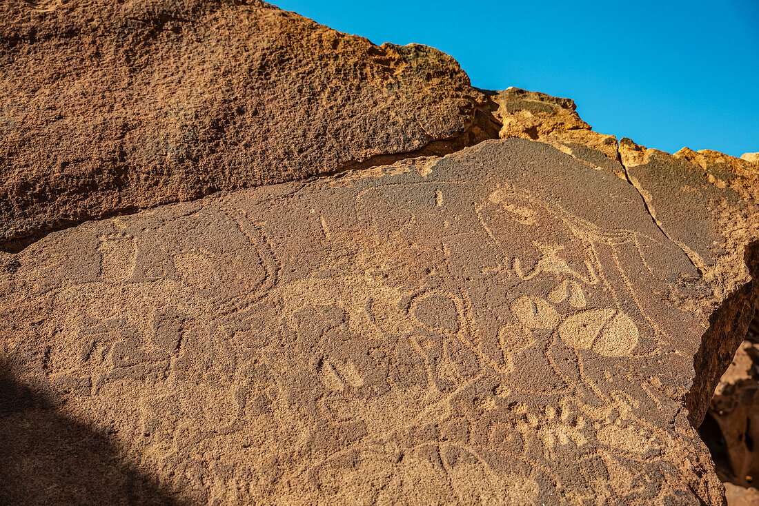 Twyfelfontein, eine alte Felsgravurstätte im Damaraland; Kunene-Region, Namibia