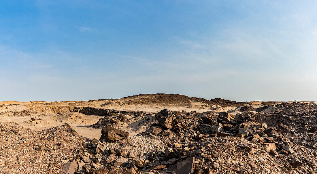 Mondlandschaft in der Nähe des Toten Meeres, Skelettküste, Dorob-Nationalpark; Namibia