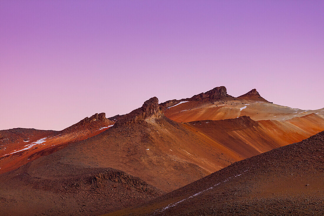 Sunset over the Salvador Dalí Desert; Potosi, Bolivia