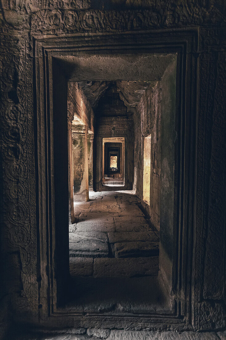 Bayon Temple in the Angkor Wat complex; Siem Reap, Cambodia