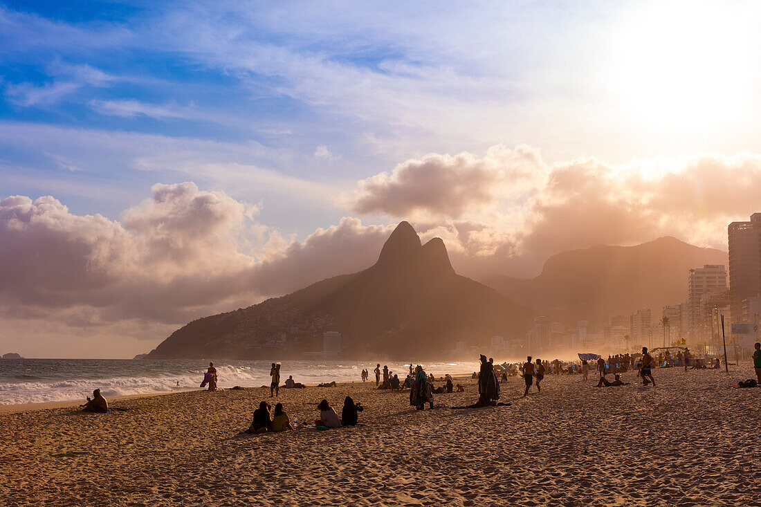 Strand von Ipanema; Rio de Janeiro, Rio de Janeiro, Brasilien