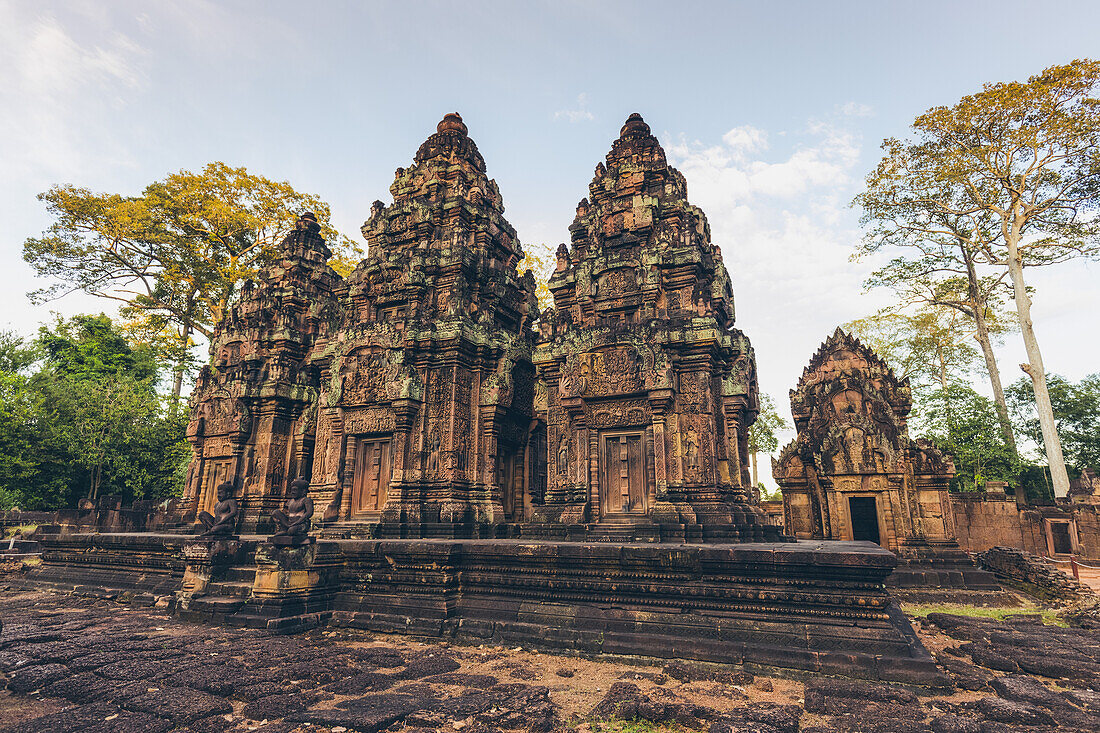 Banteay-Srei-Tempel, Angkor-Wat-Komplex; Siem Reap, Kambodscha