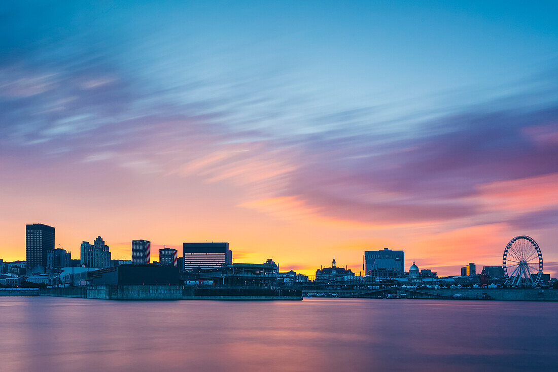 Sunset over Montreal; Montreal, Quebec, Canada