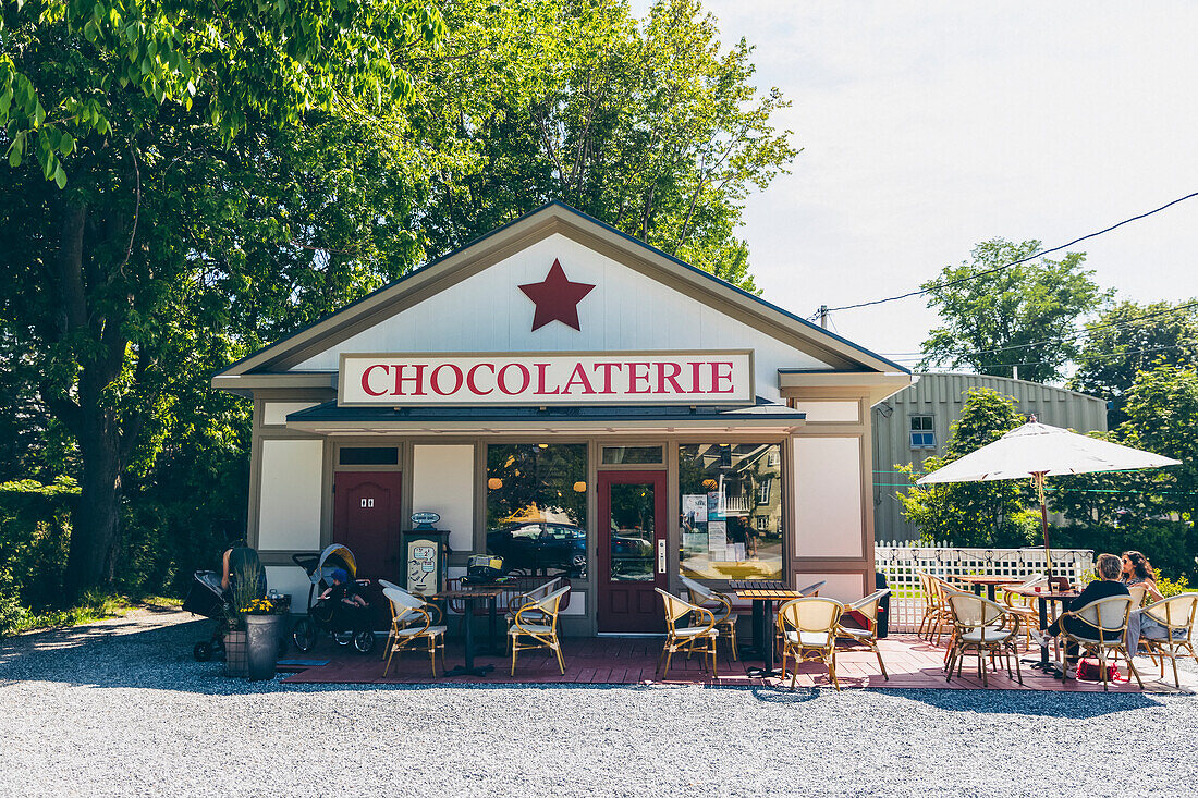 Schokoladenladen im Dorf Kamouraska; Kamouraska, Québec, Kanada