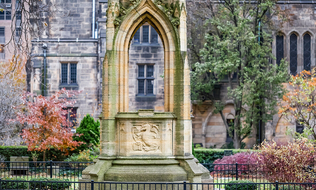 Decorative stone structure at the Cathedral of St. John the Divine, Manhattan; New York City, New York, United States of America