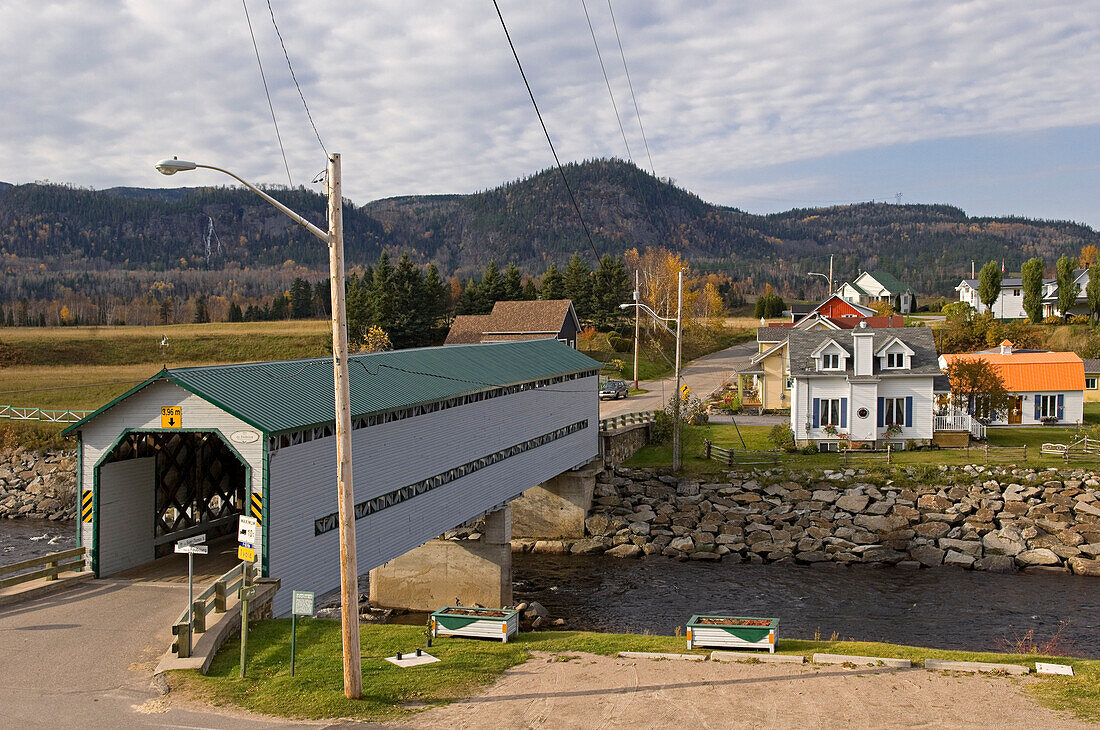 Covered Bridge, Fjord du Saguenay, St. Jean, Quebec, Canada