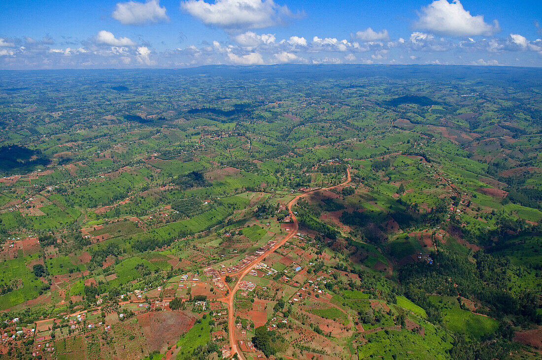 Luftaufnahme der Landschaft, Kenia