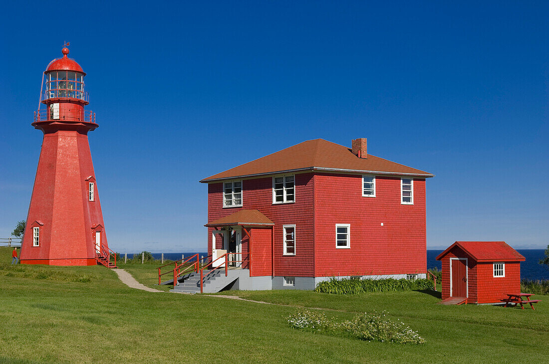 La Martre Lighthouse, Gaspe, Quebec, Canada