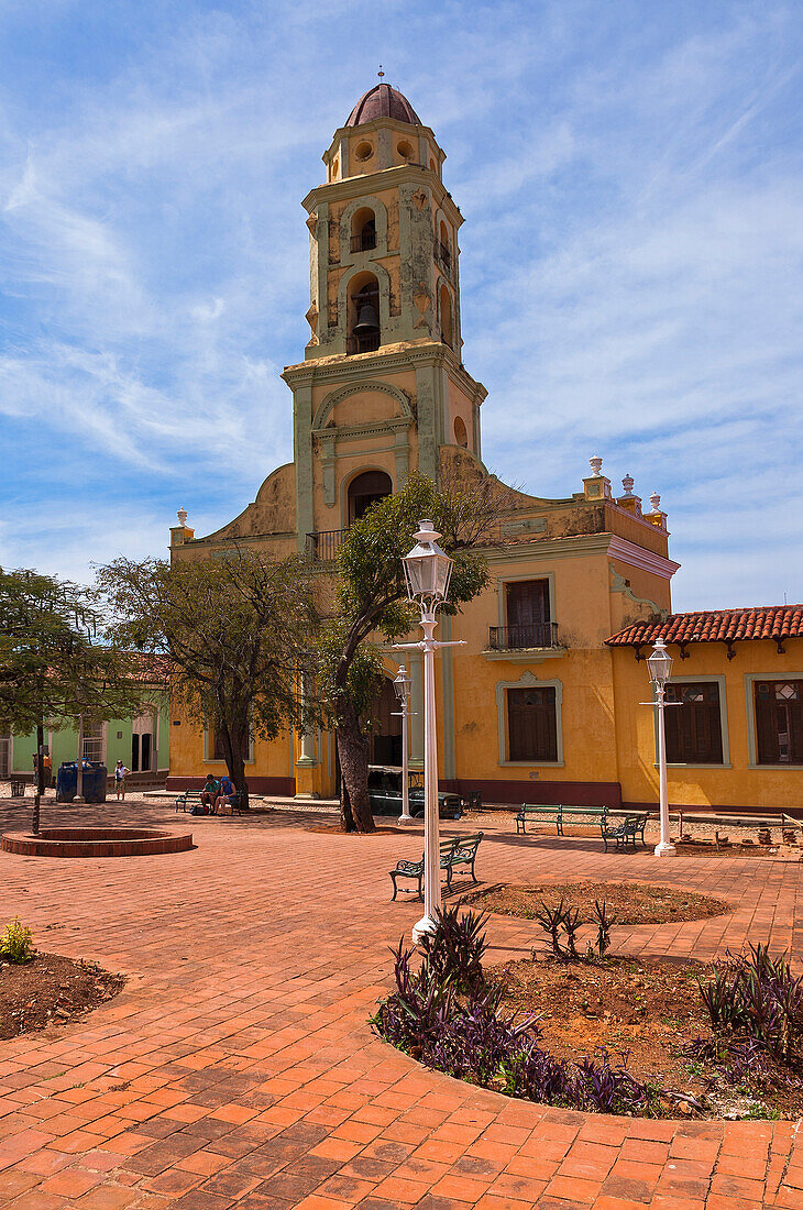 Museo de la Lucha Contra Bandidos and Street Scene, Trinidad, Cuba, West Indies, Caribbean