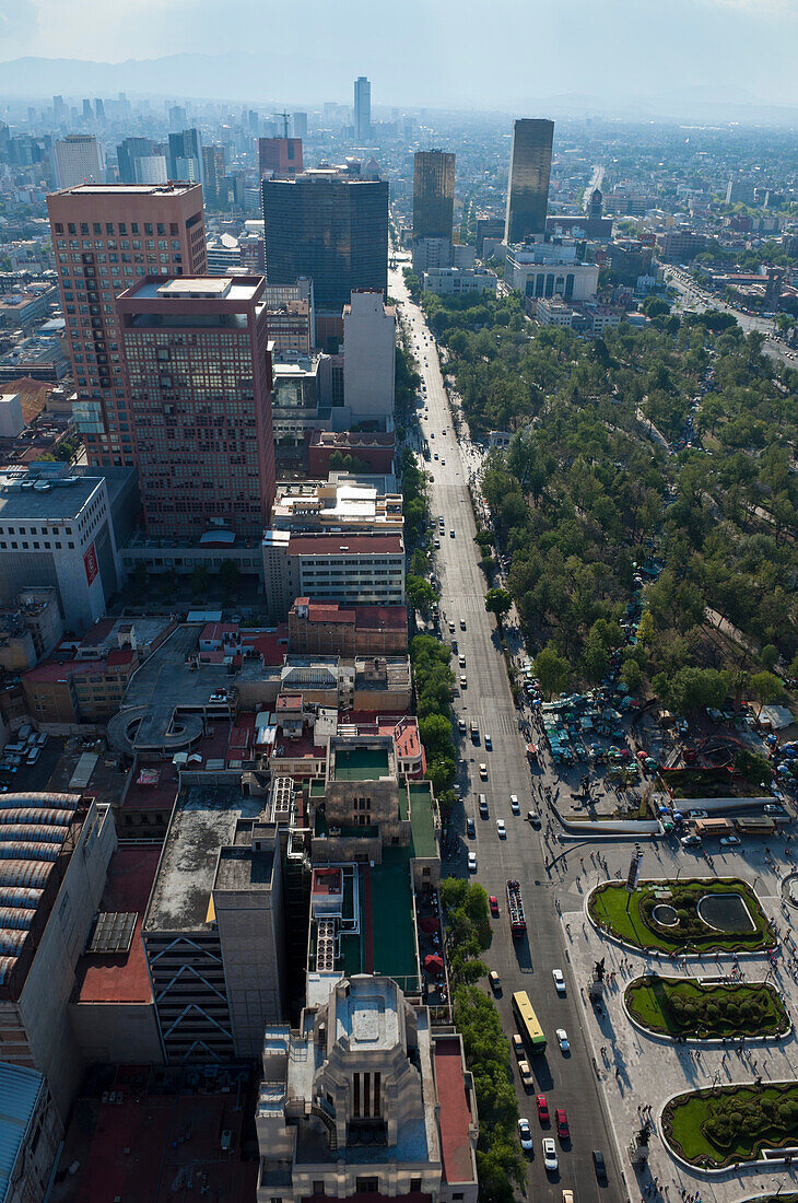 Straße und Alameda Central, Distrito Federal, Mexiko-Stadt, Mexiko