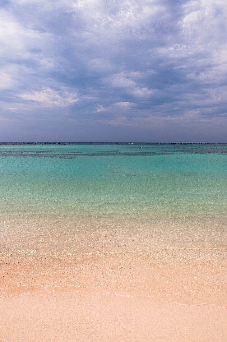 Scenic of Water and Beach, Baby Beach, Aruba, Lesser Antilles, Caribbean