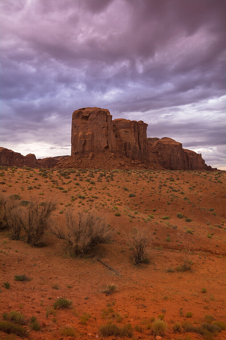 Sandstein-Felsformationen, Monument Valley, Monument Valley Navajo-Stammespark, Arizona, USA