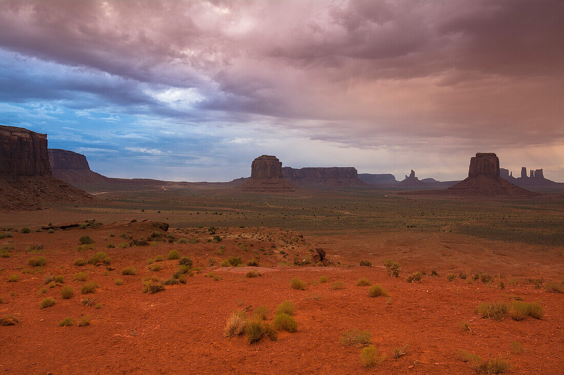 Sandstone Rock Formations, Monument Valley, Monument Valley Navajo Tribal Park, Arizona, USA