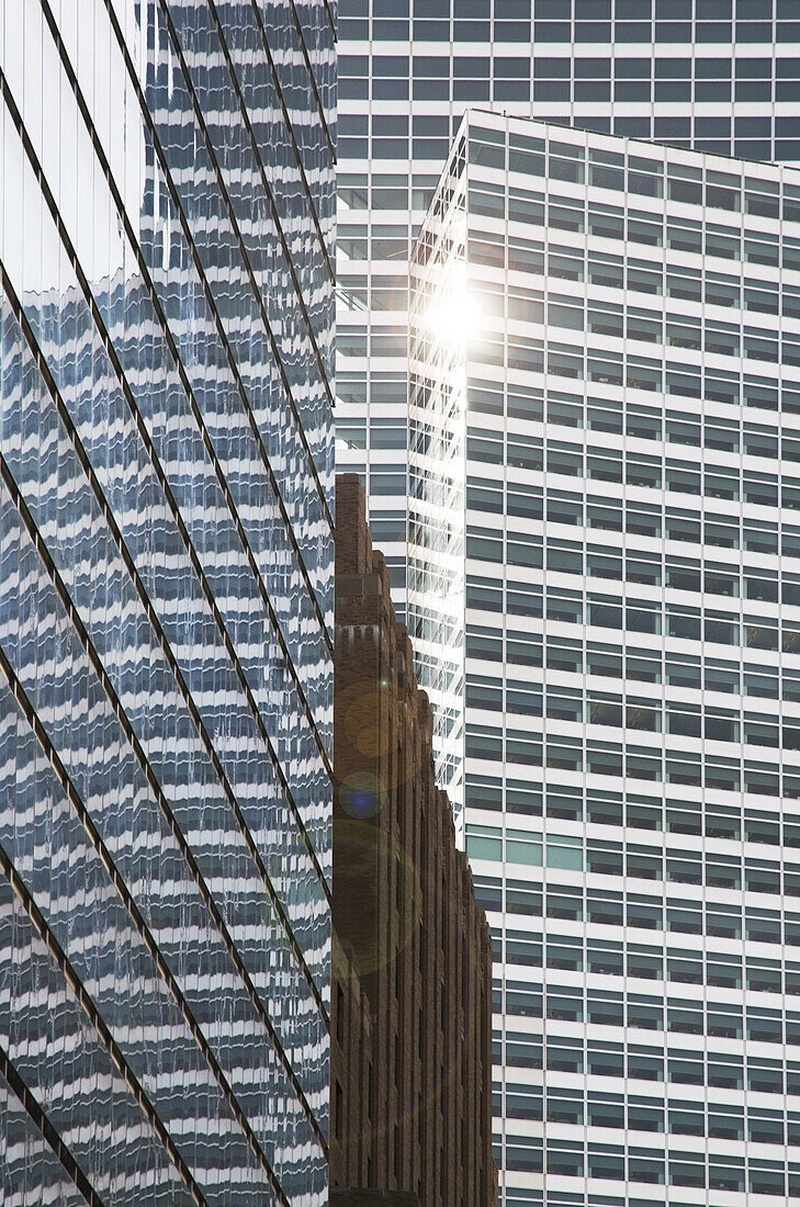 Gebäude im Financial District, New York City, New York, USA