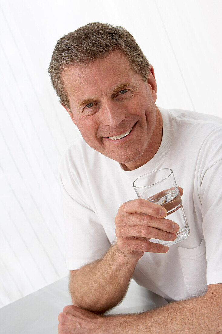 Man with Glass of Water