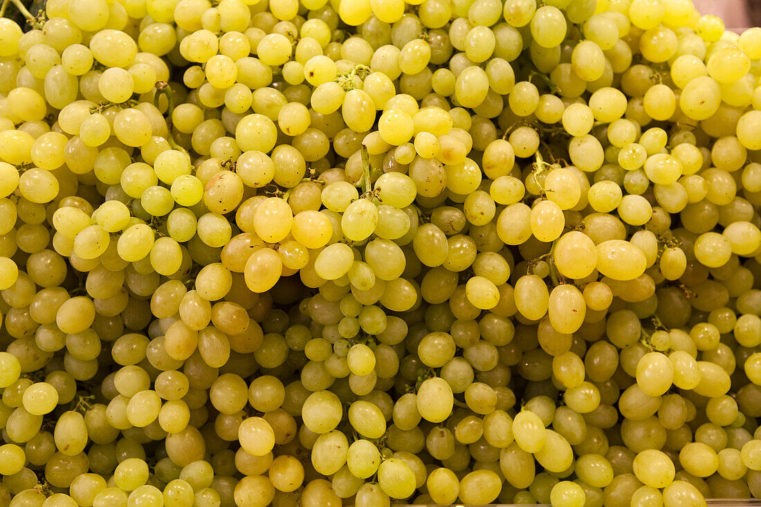 Grapes in Open Air Market, Barcelona, Spain