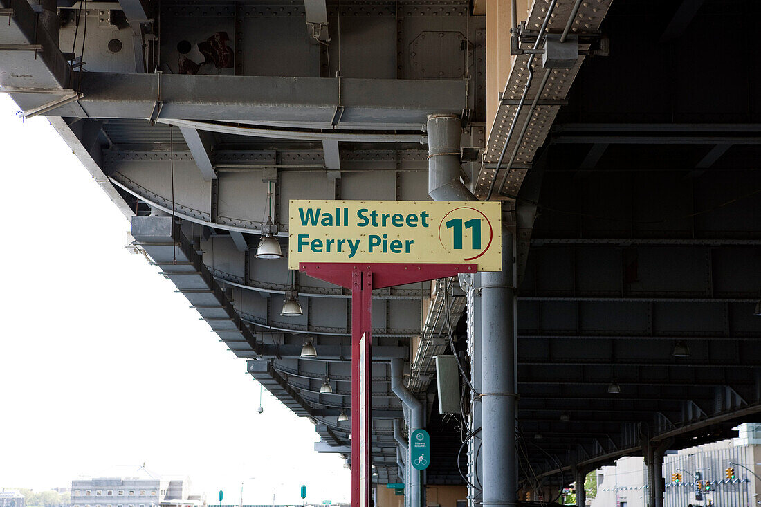 Pier 11 on Wall Street, Manhattan, New York City, New York, USA