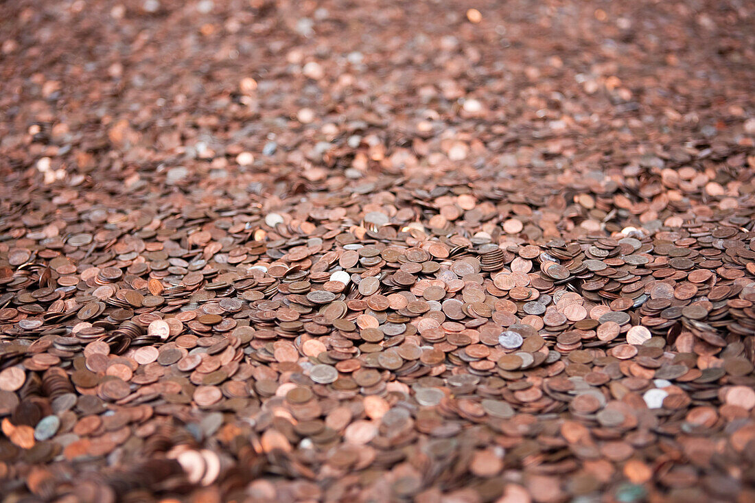 Large Pile of Coins