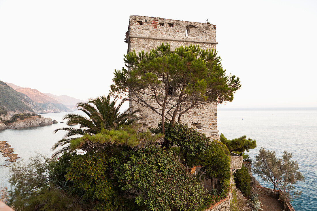 Torre Aurora, Kapuzinerkloster, Monterosso al Mare, Cinque Terre, Provinz La Spezia, Ligurische Küste, Italien