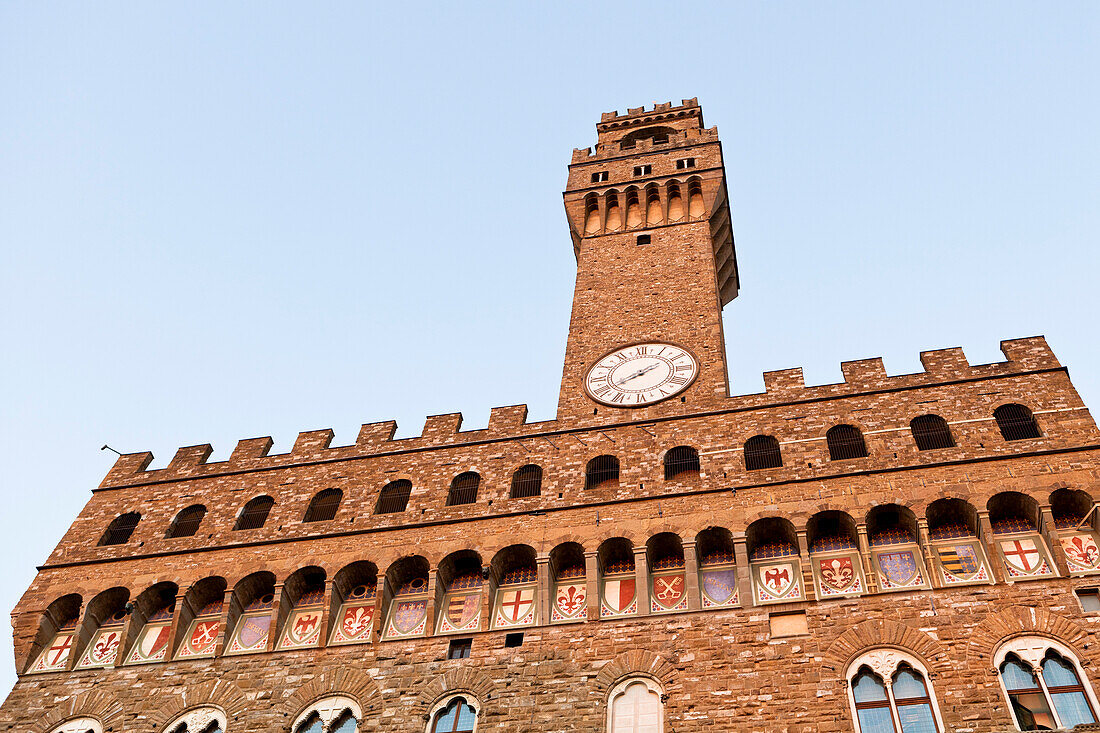 Palazzo Vecchio, Piazza della Signoria, Florenz, Provinz Florenz, Toskana, Italien