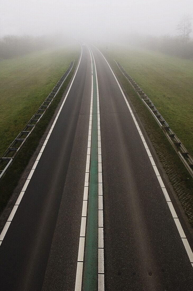 Foggy Road, Netherlands