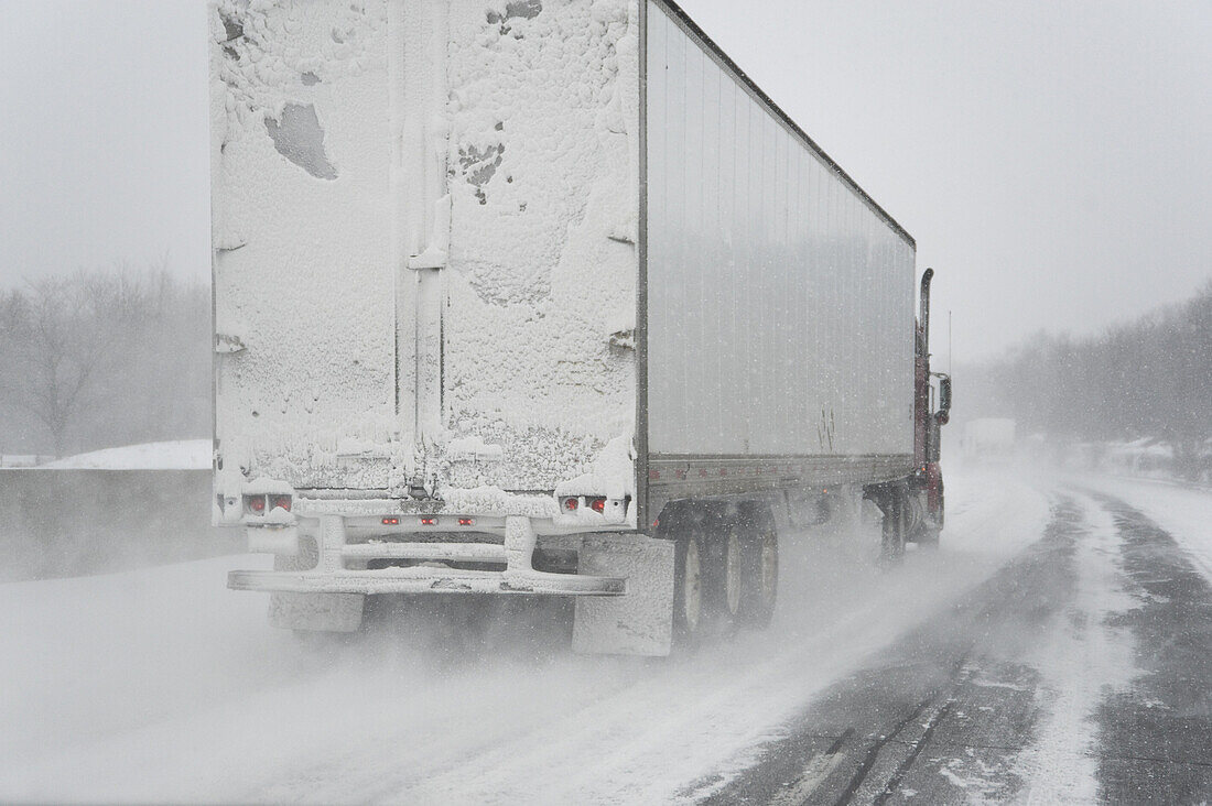 Truck on Highway, Ontario, Canada