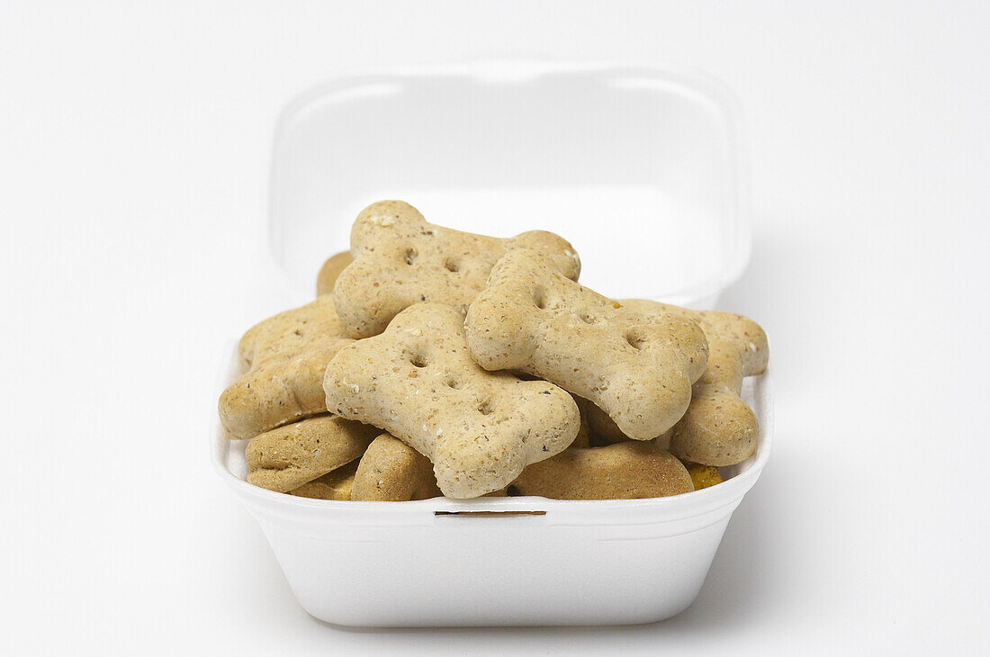 Dog Treats in Styrofoam Container