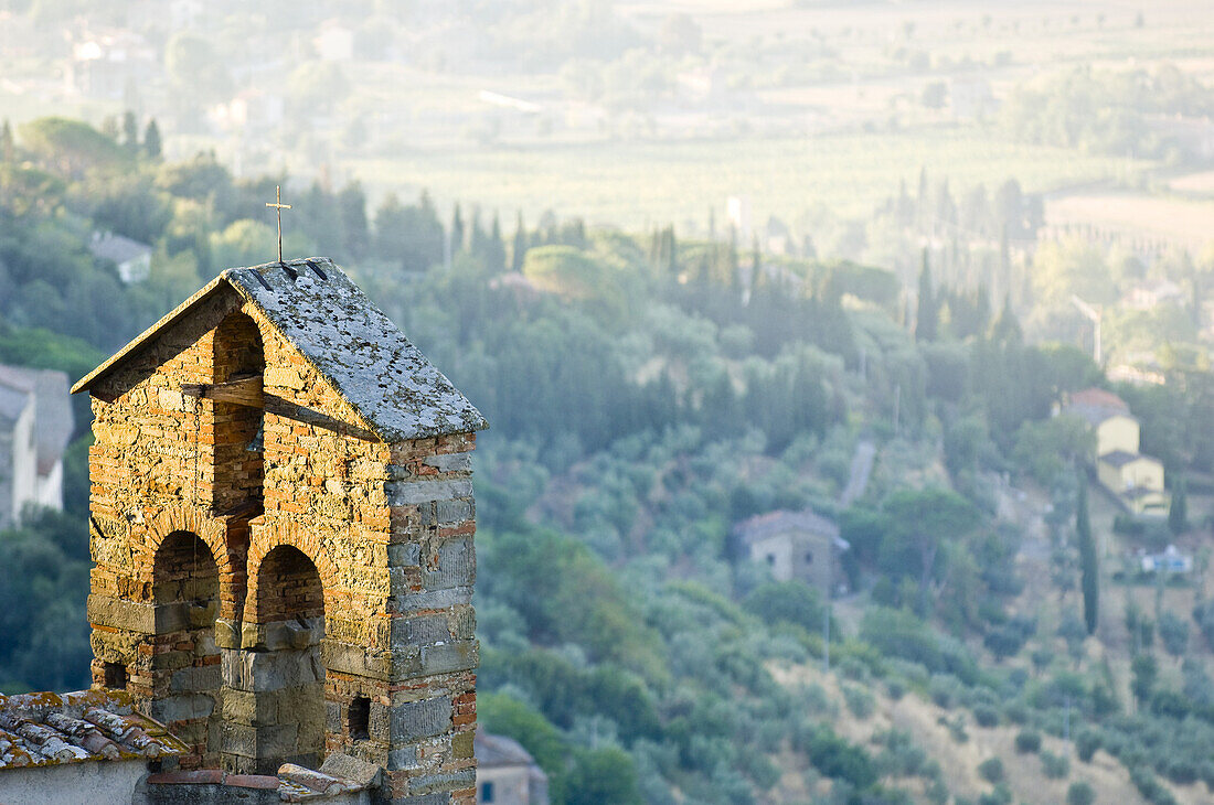 Kirchenturm, Cortona, Provinz Arezzo, Toskana, Italien