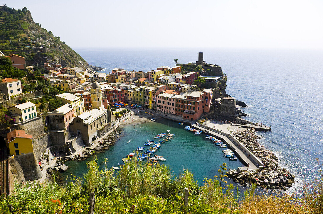 Vernazza, Provinz von La Spezia, Cinque Terre, Ligurien, Italien