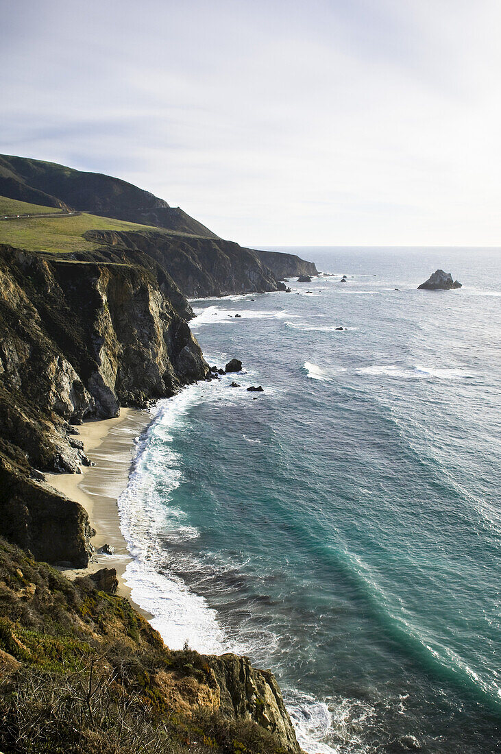 Big Sur Küste und Santa Lucia Berge, Monterey County, Kalifornien, USA