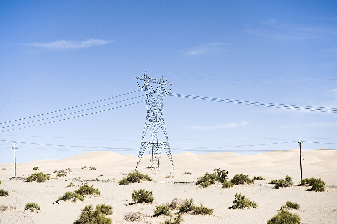 Hydro Tower, Imperial Sand Dunes Recreation Area, California, USA