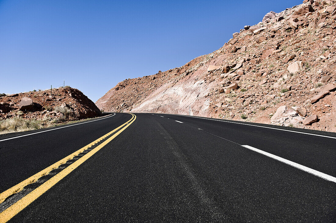 Autobahn 89, Navajo-Indianer-Reservat, Navajo County, Arizona, USA