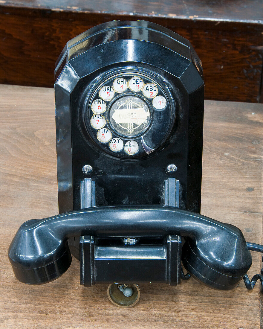 Altmodisches Drehtelefon