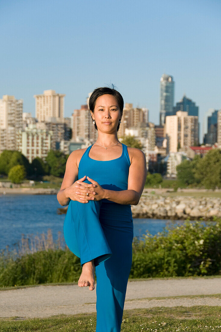 Woman Stretching