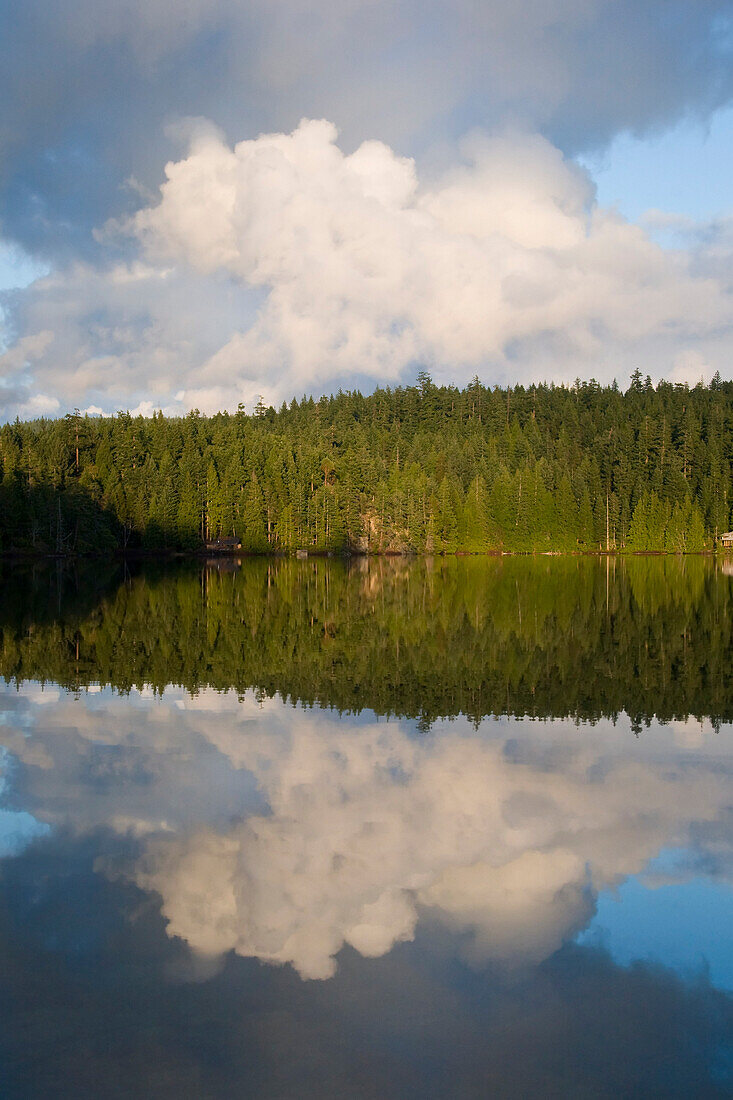 Storm Clouds over Gunflint Lake, Cortes Island, British Columbia, Canada