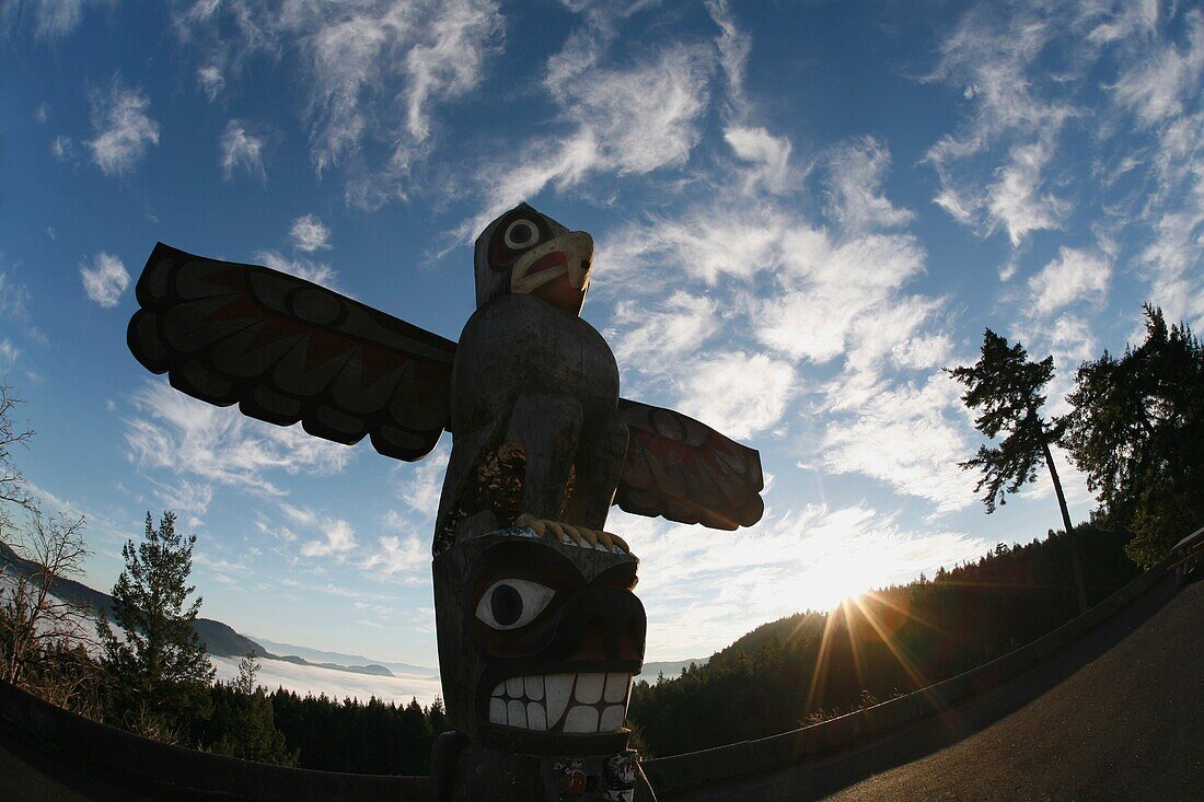 Totempfahl in British Columbia