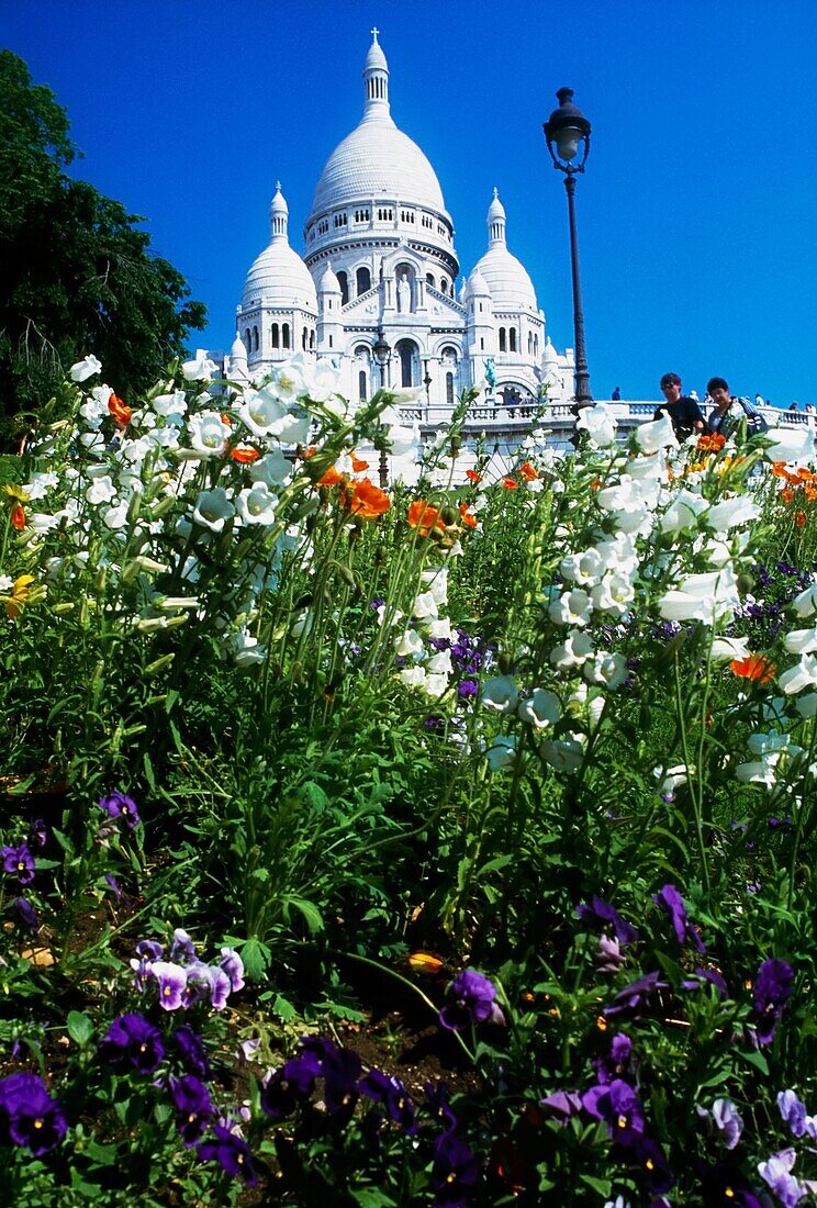 Sacre Coeur, Paris, Frankreich; römisch-katholische Basilika aus dem 19.