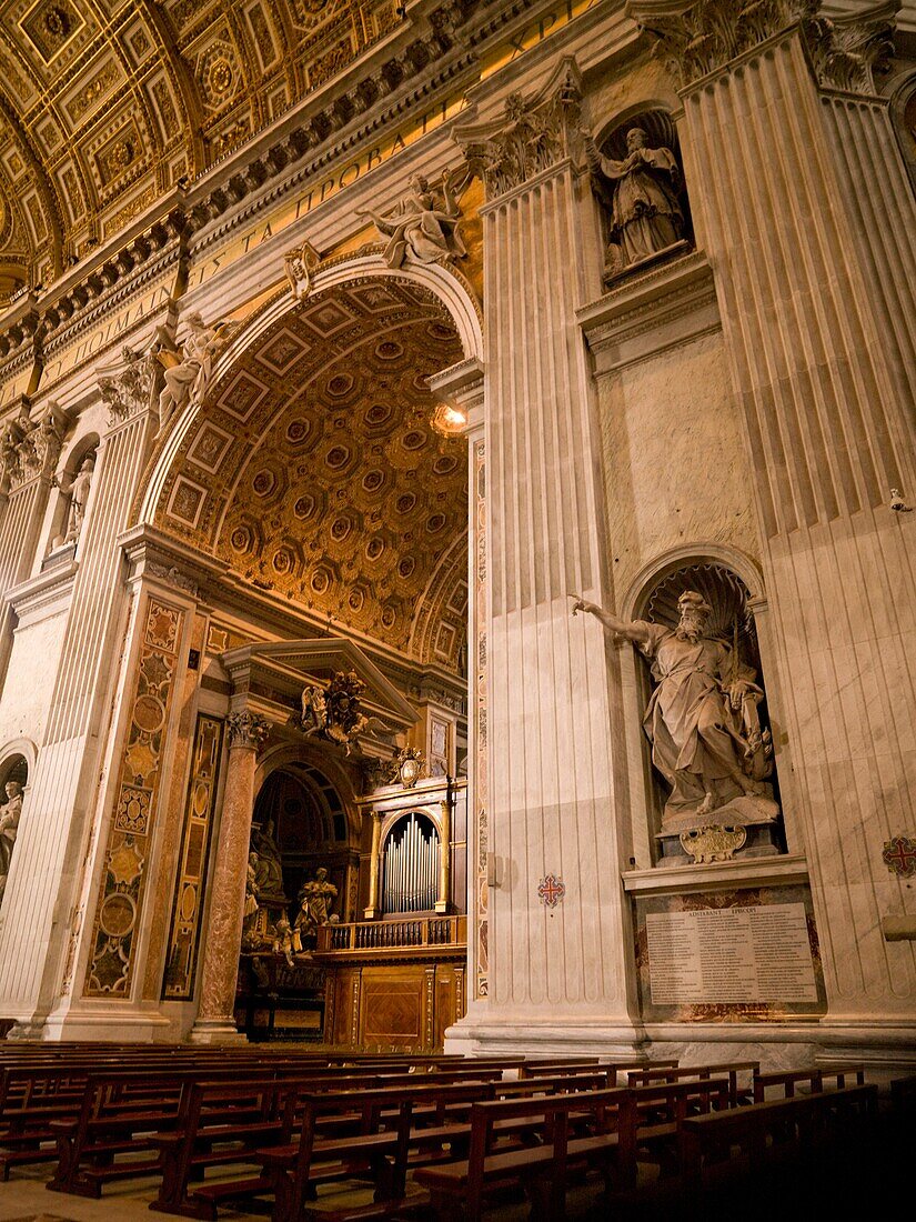 Interior Of Saint Peter's Basillica; Vatican, Rome, Italy