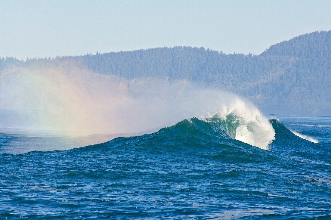 Waves At Cape Kiwanda; Pacific City, Oregon, Usa