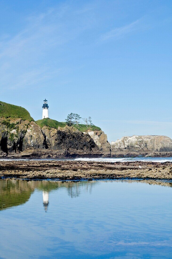 Yaquina Head-Leuchtturm; Yaquina Head-Naturschutzgebiet, Newport, Oregon, USA