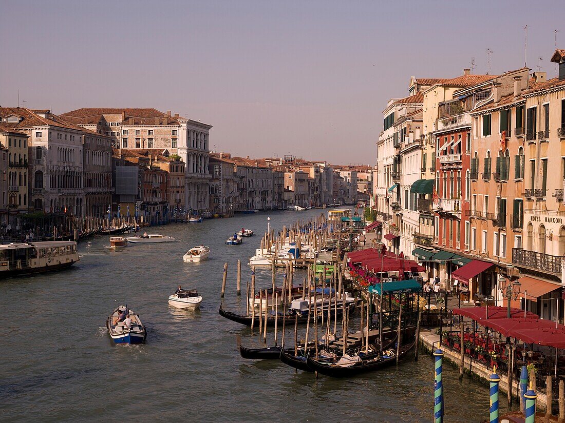 View Of Canal, High Angle; Venice, Italy