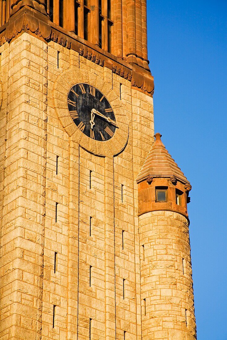 Uhrenturm des Rathauses; Albany, New York, Vereinigte Staaten